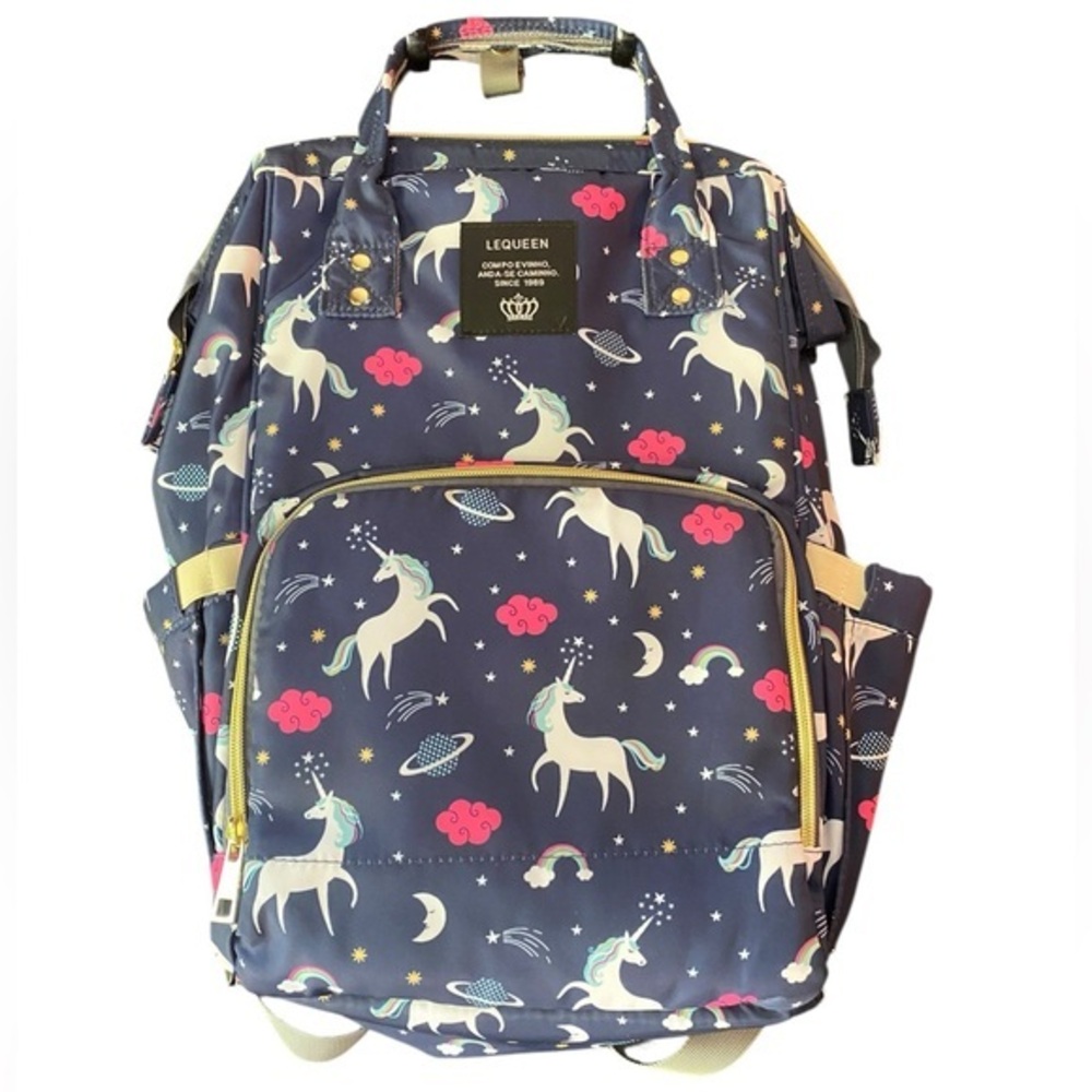 LEQUEEN Unicorn Mommy Baby Diaper Bag Backpack